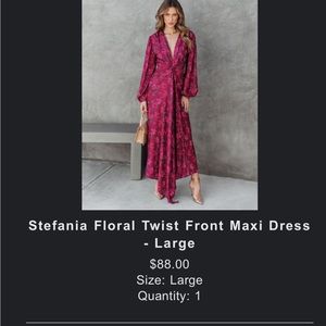 Large Floral Vici Midi-Worn once